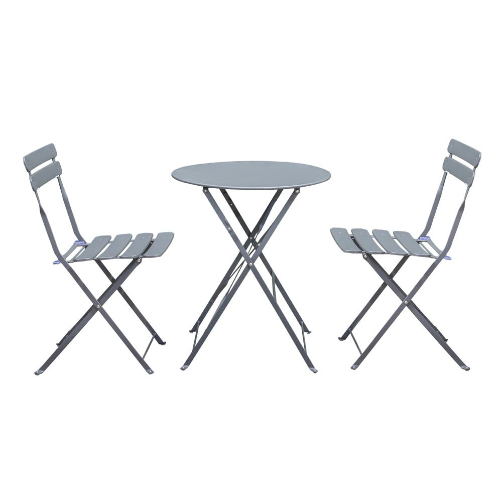 Norfolk Leisure Comfort Bistro Set In Anthracite