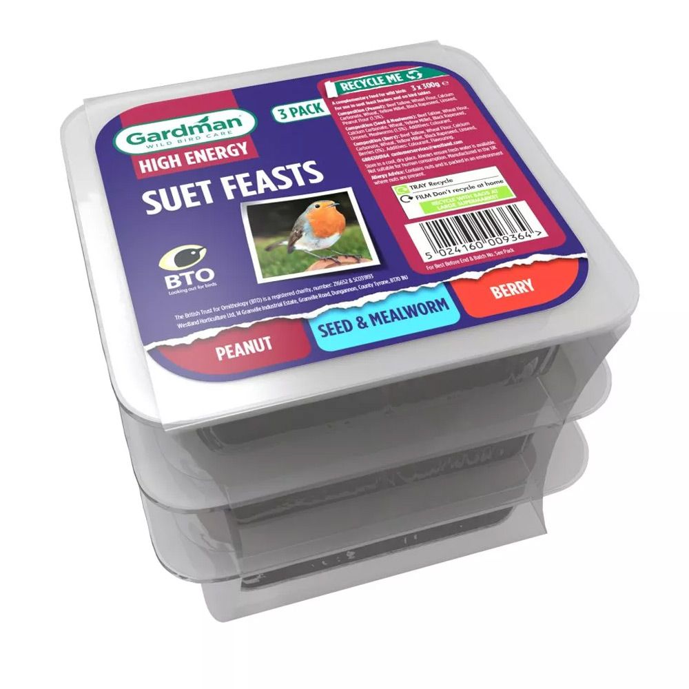 Gardman Suet Feast - 3 Pack