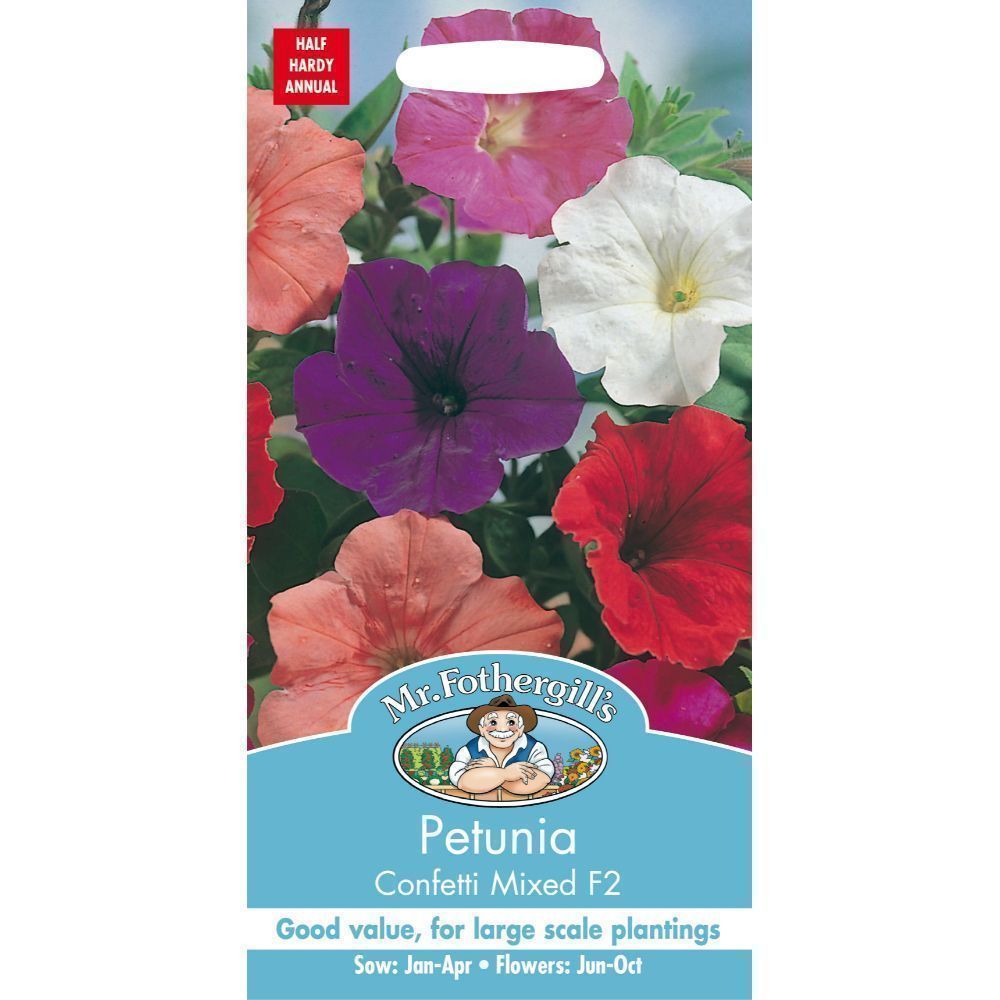 Mr Fothergills Petunia Confetti Mixed F2