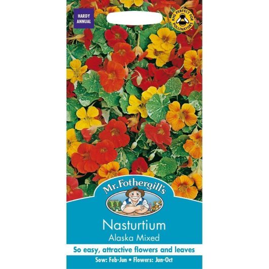 Mr Fothergills Nasturtium Alaska Mixed