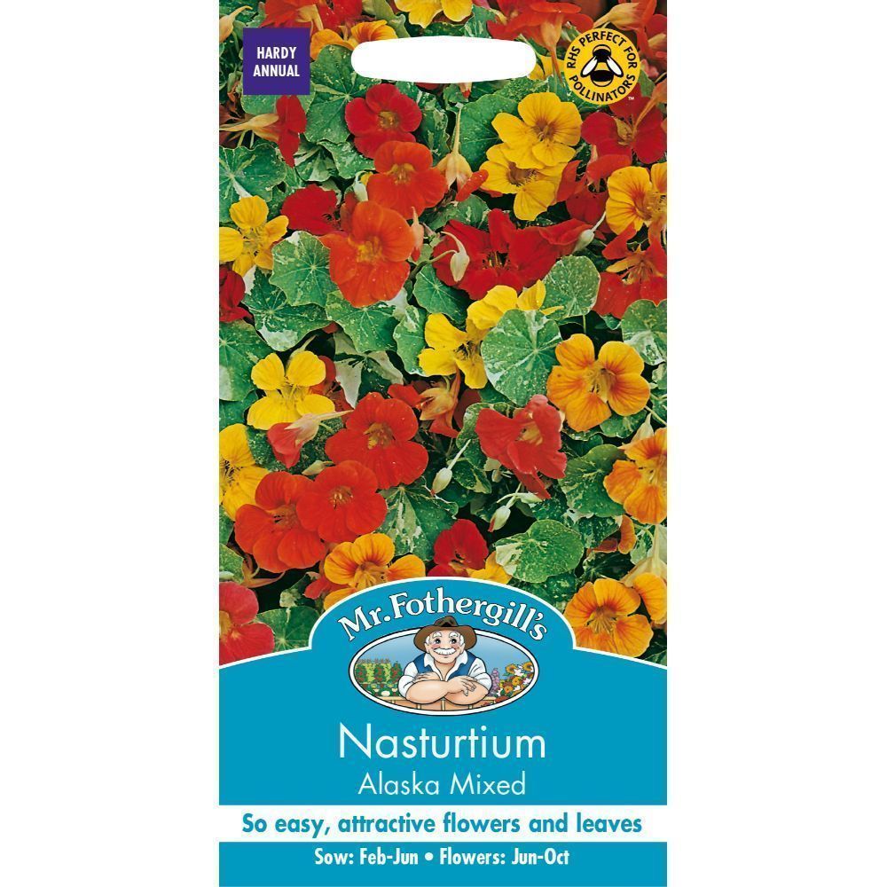 Mr Fothergills Nasturtium Alaska Mixed