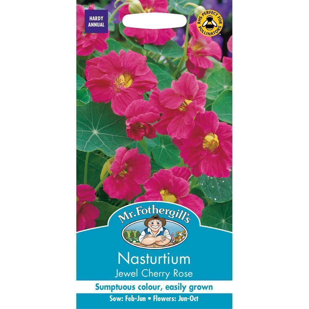 Mr Fothergills Nasturtium Jewel Cherry Rose