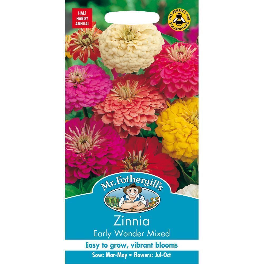 Mr Fothergills Zinnia Early Wonder Mixed