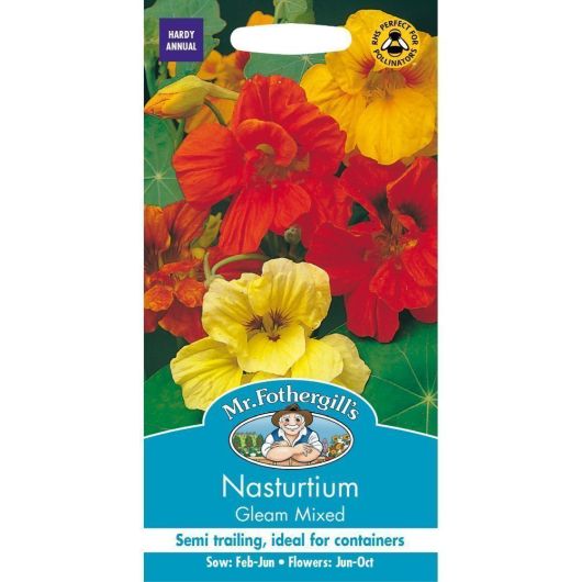 Mr Fothergills Nasturtium Trailing Gleam Mixed