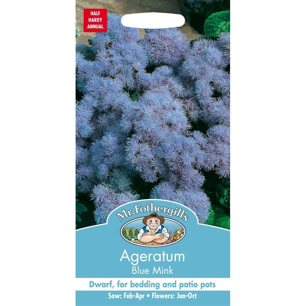 Mr Fothergills Ageratum Blue Mink