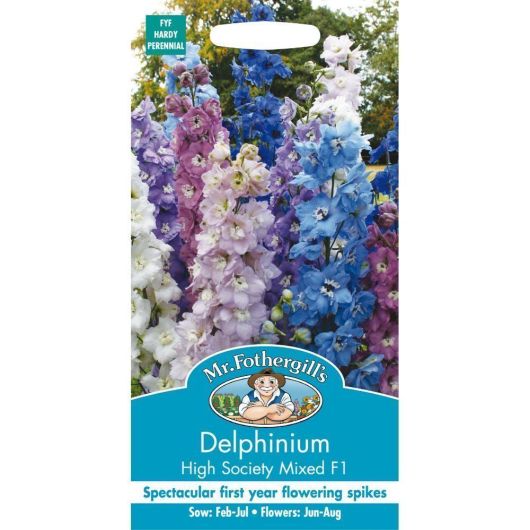 Mr Fothergills Delphinium High Society Mixed F1