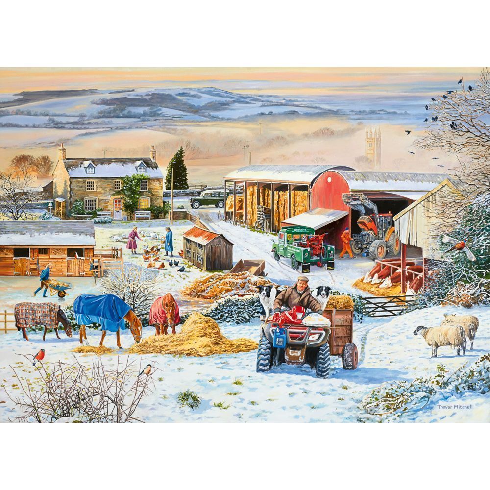 Winter on the Farm Jigsaw Puzzle - 1000 Pieces