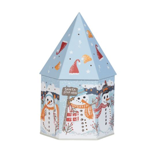 Snowmen Illuminated Decor House 20cm