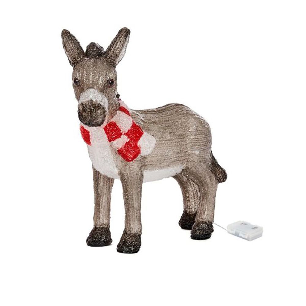 Acrylic Illuminated Nativity Donkey 32cm