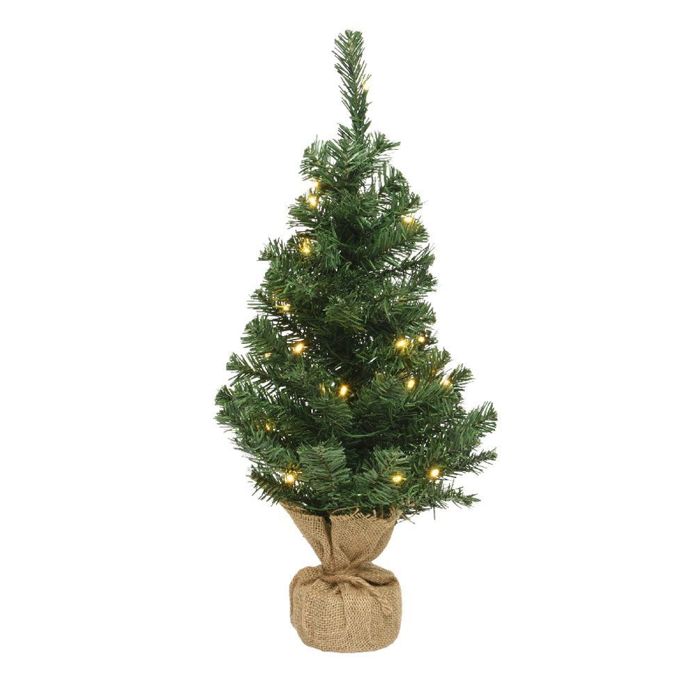 Fern Christmas Mini Kielder 20 LED Battery Operated Tree 2ft (0.6cm)