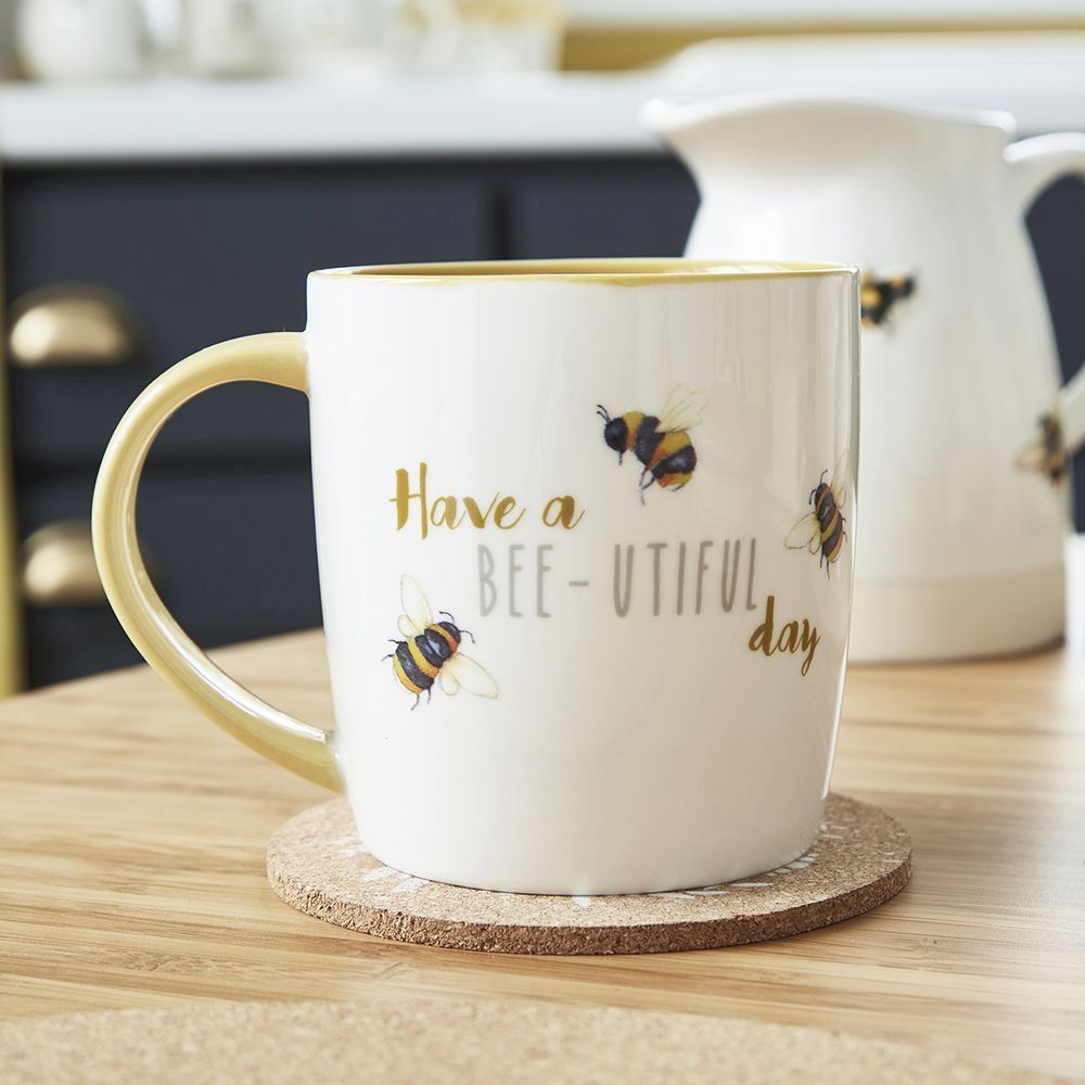 Cooksmart Bumble Bees, Bee-utiful Day Barrel Mug