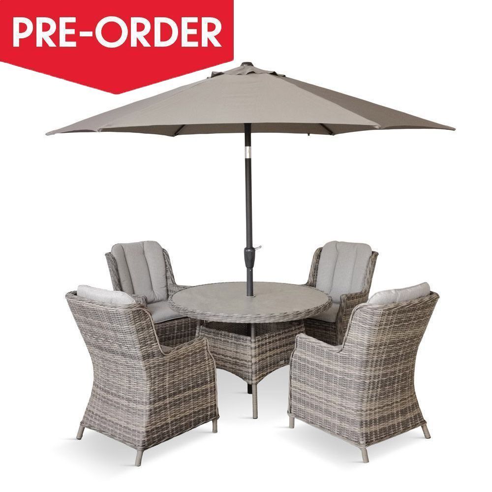 Fern Living Everley Deluxe 4 Seat with Parasol