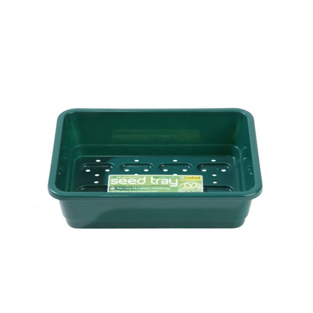 Garland Small Seed Tray in Green With Holes - 23cm x 17cm