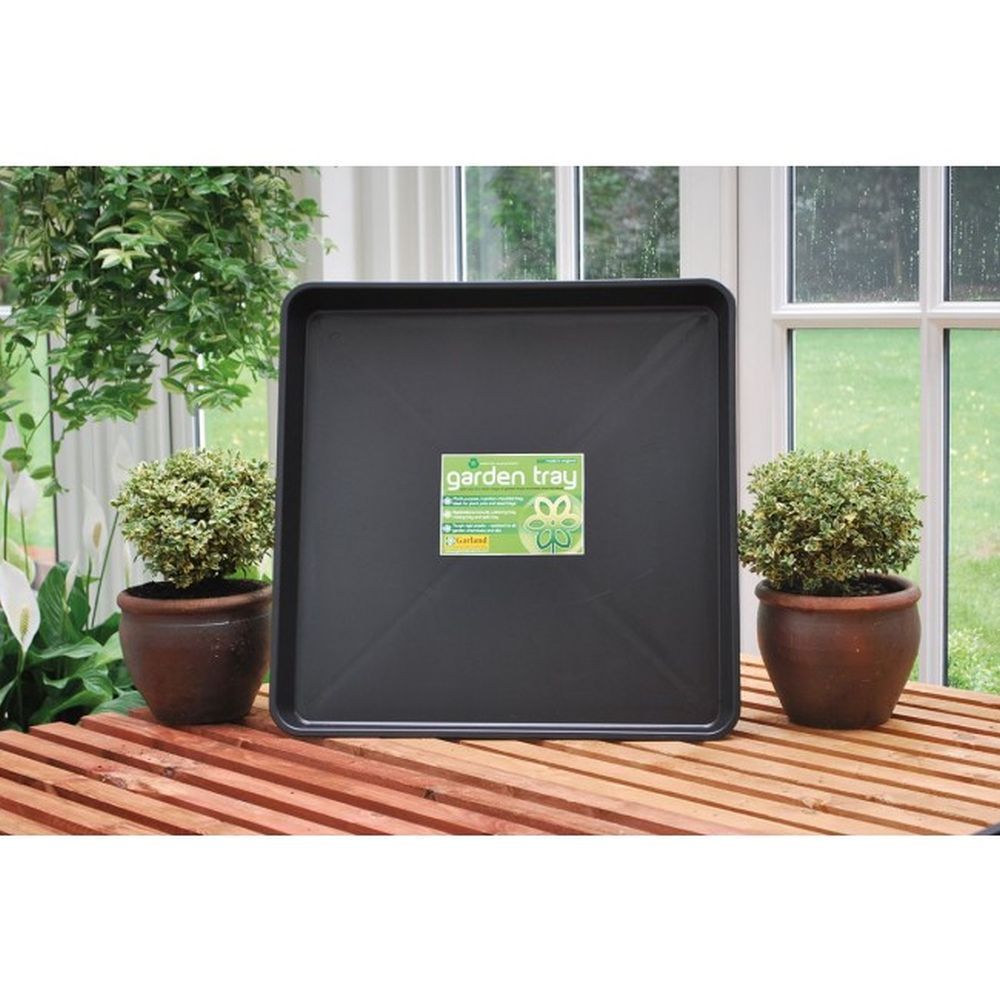 Garland Square Tray in Black - 60cm x 60cm