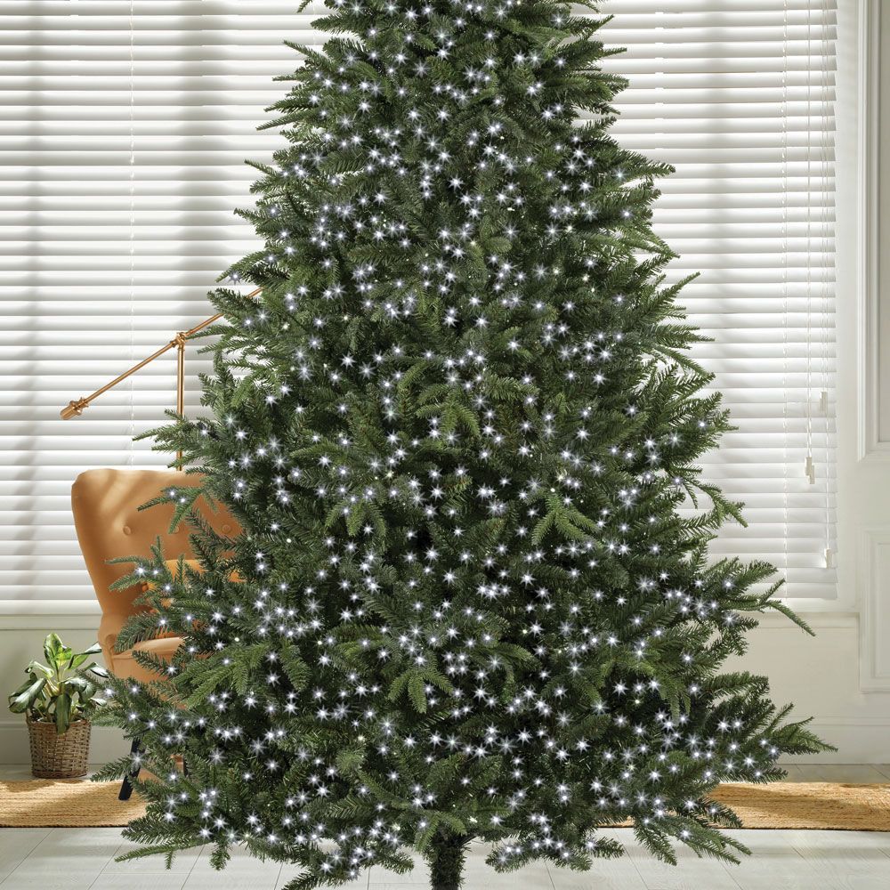 Fern Lighting 500 LED Tree Lights - White with timer - 12.5m