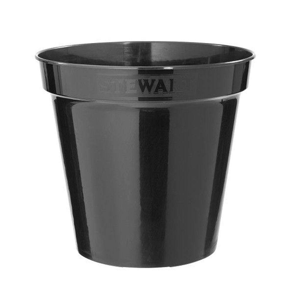 Stewarts Flower Pot Black - 20.3cm