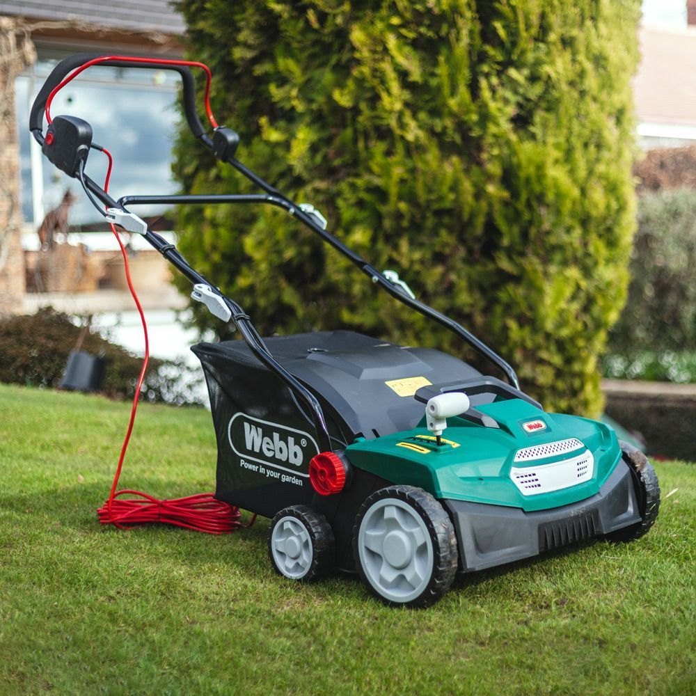 Webb 2-in-1 Electric Scarifier & Lawn Rake