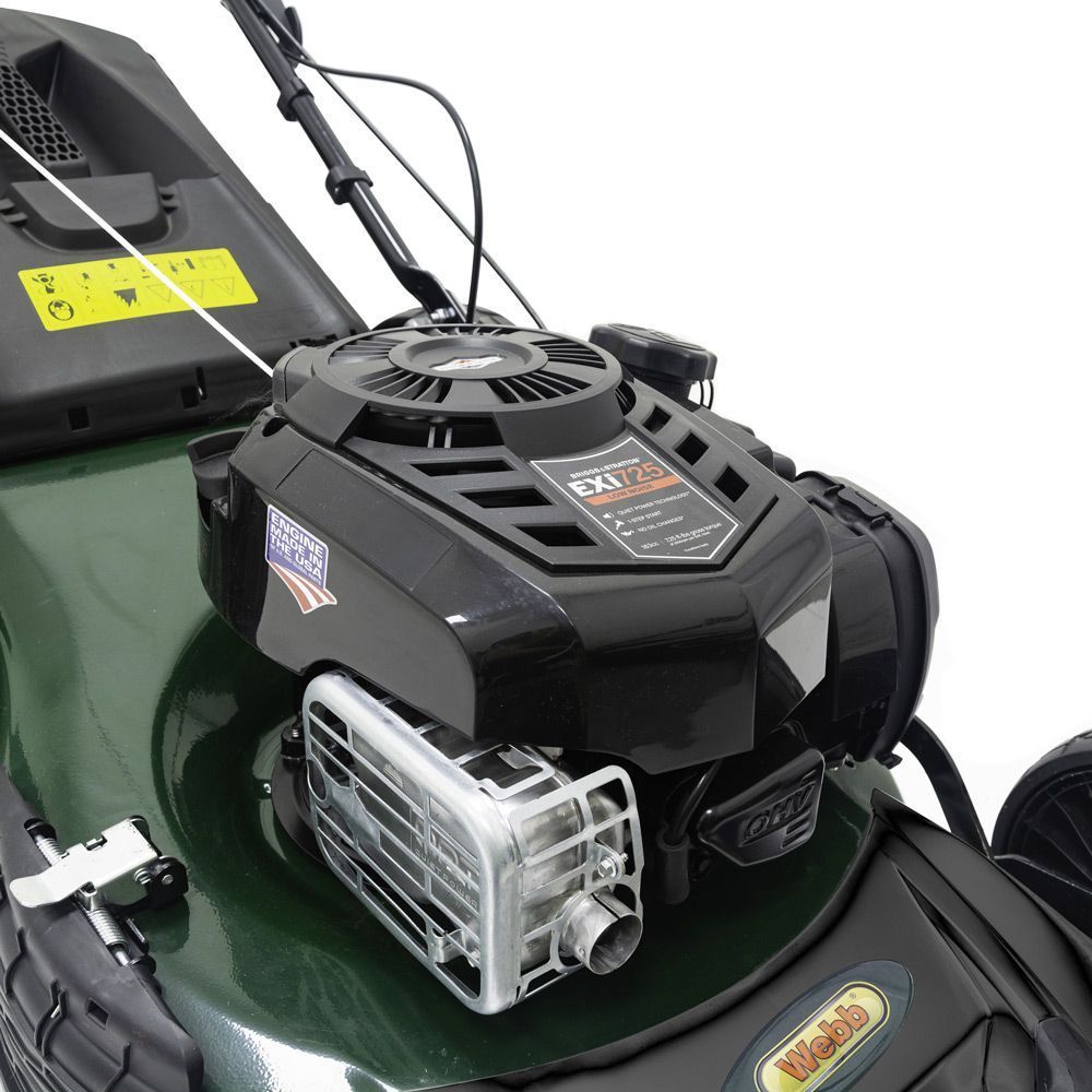 Webb 53cm Self Propelled High Wheel Petrol Rotary Lawnmower British Garden Centres