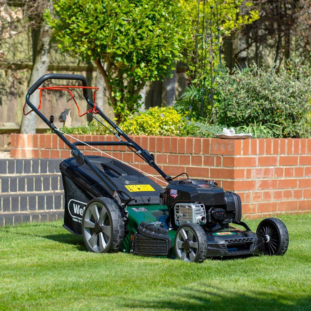 Webb 53cm Self Propelled High Wheel Petrol Rotary Lawnmower